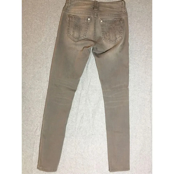 Womens Miss Me Jeans Size 24 Grey Wash Low Rise Skinny Jeans Basic Classic - Picture 5 of 5
